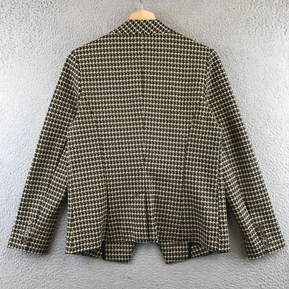 LIVERPOOL LOS ANGELES Womens Houndstooth Blazer Jacket Size S Button Brown - Picture 2 of 10